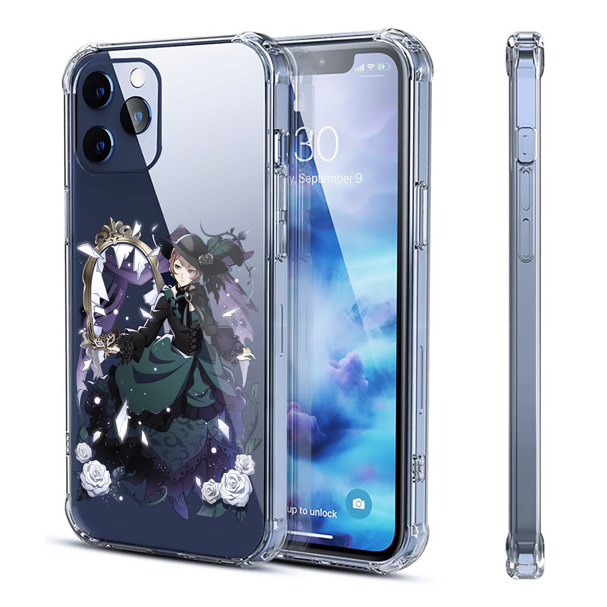（画像用） 文豪ストレイドッグス Bungo Stray Dogs 【iPhone 12シリーズ対応】透明スマホケース（クリアソフトケース）